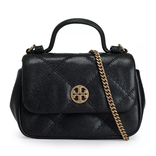 Túi xách - Túi Đeo Chéo Nữ Tory Burch Willa Nano Top Handle 159453 Màu Đen - Vua Hàng Hiệu