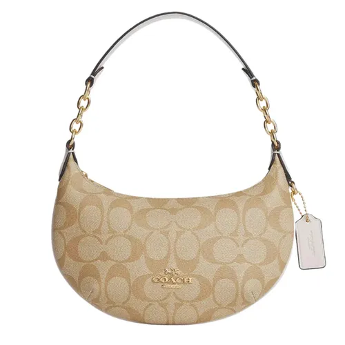 Túi Đeo Vai Nữ Coach Payton Mini In Signature Canvas CM273 Màu Nâu Khaki