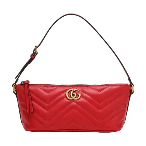Túi xách - Túi Đeo Vai Nữ Gucci GG Marmont Red Shoulder Bag 739166 AABZB 6832 Màu Đỏ - Vua Hàng Hiệu