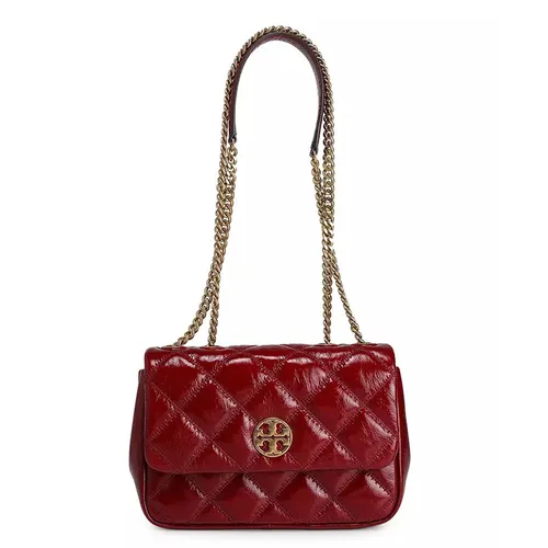 Túi xách Tory Burch Túi đeo vai - Túi Đeo Vai Nữ Tory Burch Willa Shine Shoulder Bag Màu Đỏ Đậm - Vua Hàng Hiệu