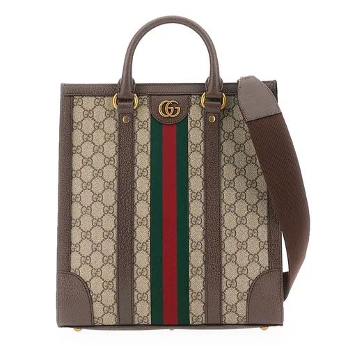 Túi xách Túi tote - Túi Tote Gucci MittelgroBer Ophidia Shopper Bag 724685_9C2ST8746 Màu Be Nâu - Vua Hàng Hiệu