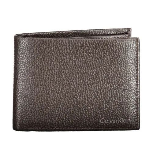 Túi xách Calvin Klein - Ví Nam Calvin Klein CK Black Leather Wallet K50K507896_MARRONE_BAW Màu Nâu - Vua Hàng Hiệu