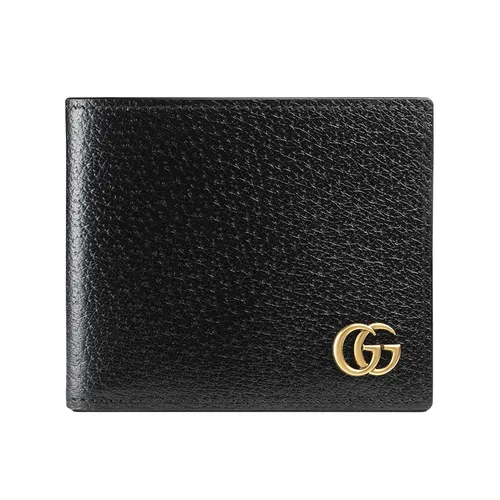 Túi xách Gucci Nam Ví - Ví Nam Gucci GG Marmont Bi-Fold Wallet 428726 DJ20T 1000 Màu Đen - Vua Hàng Hiệu