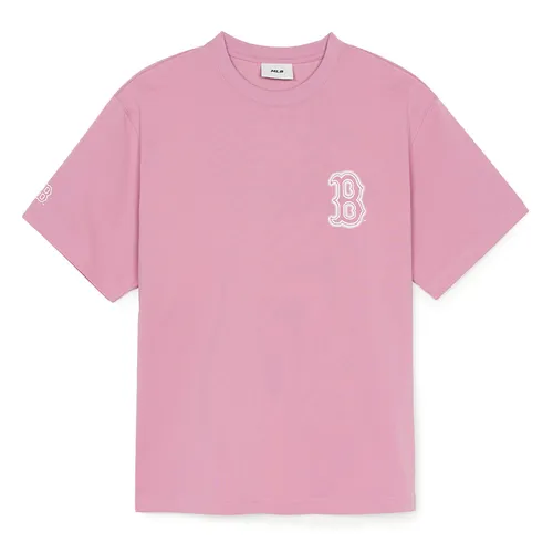 Áo Phông MLB Basic Street Logo Over Fit Tshirt Boston Red Sox 3ATSB0353-43PKP Màu Hồng - Thời trang - Vua Hàng Hiệu