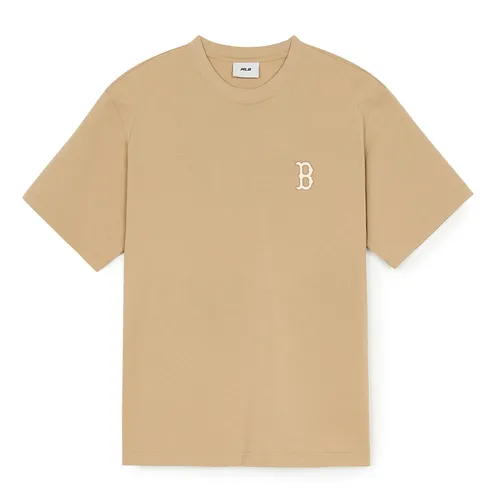 Áo Phông MLB Classic Monogram Big Lux Over Fit T-Shirts Boston Red Sox 3ATSM0653-43BGL Màu Be Nhạt - Thời trang - Vua Hàng Hiệu