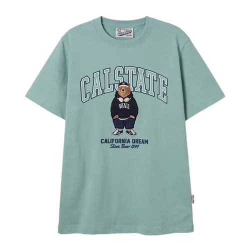 WHOAU Áo phông - Áo Phông WHOAU Steve Patch WHRAF2353U Tshirt Màu Xanh Mint - Vua Hàng Hiệu