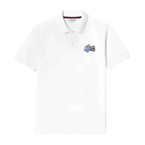 Áo Polo Nam Lacoste Classic Fit Cotton Piqué L.12.12 Badge Detail PH2052 00 001 White Màu Trắng Size M