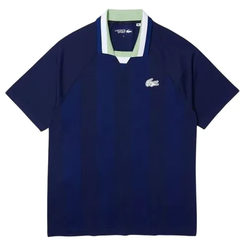 Thời trang - Áo Polo Nam Lacoste DH6441L Tennis Wear Nam Medvedev Màu Xanh Đậm Size XS - Vua Hàng Hiệu