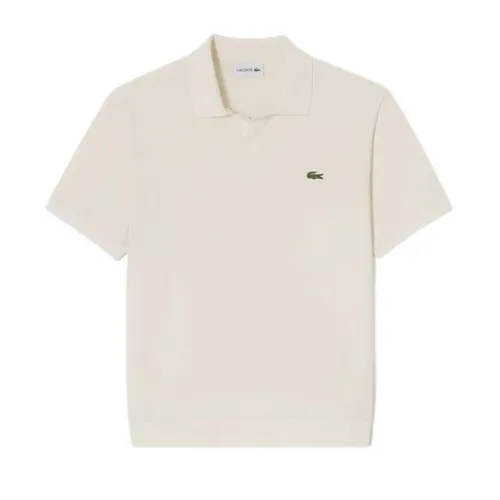 Áo Polo Nam Lacoste Men's Regular Fit PH187E XFJ Màu Kem Size 4