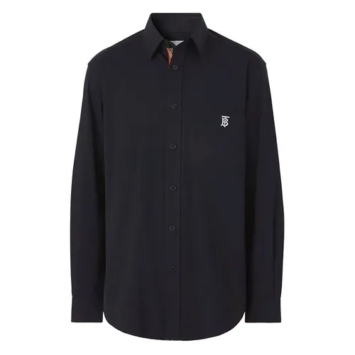 Áo Sơ Mi Nam Burberry Monogram Motif Cotton Shirt 8043062 Màu Xanh Đen Size XS - Thời trang - Vua Hàng Hiệu