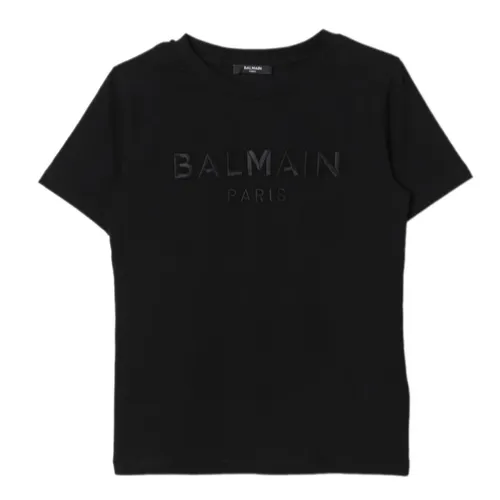 Áo Thun Nam Balmain T-shirt BV8B31 Z2389 930NE Màu Đen Size 13 - Thời trang - Vua Hàng Hiệu