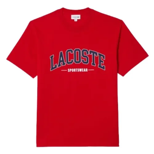 Áo Thun Nam Lacoste Men's Cotton T-Shirt TH6565-51 240 Màu Đỏ  Size S
