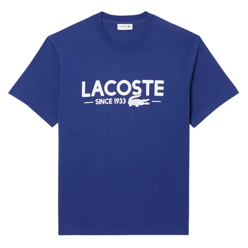 Áo Thun Nam Lacoste Men's Printed Cotton Tshirt TH6541 51 HBM Màu Xanh Blue Size S - Thời trang - Vua Hàng Hiệu