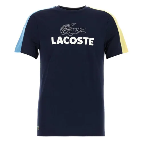 Áo Thun Nam Lacoste Printed Colour-Block Tennis TH8336 ISH Tshirt Màu Xanh Blue Size 2