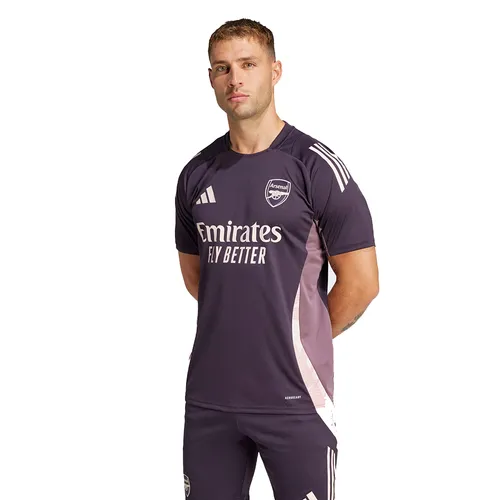 Bộ Quần Áo Cộc Tay Nam Adidas Arsenal Tiro 24 Training Jersey Màu Tím Đậm Size S (Form Ấu)