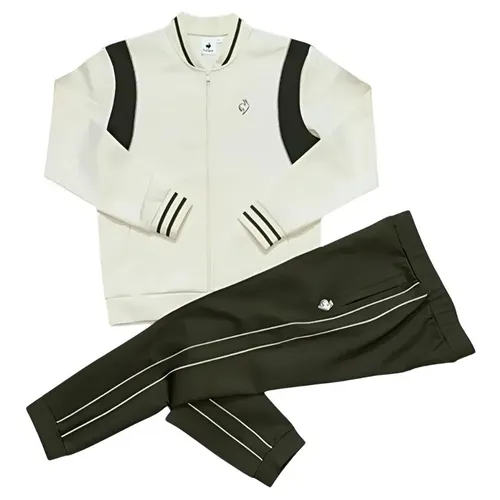 Bộ Quần Áo Bomber Nam Le Coq Sportif Màu Kem Xanh Size L (Form Á) - Thời trang - Vua Hàng Hiệu