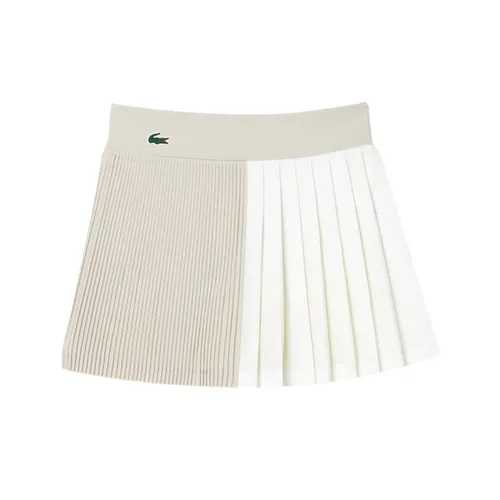 Chân Váy&nbsp;Nữ Lacoste Lined Ultra Dry Tennis Skirt  JF7475 51 IEB  Màu Xám Trắng Size 36