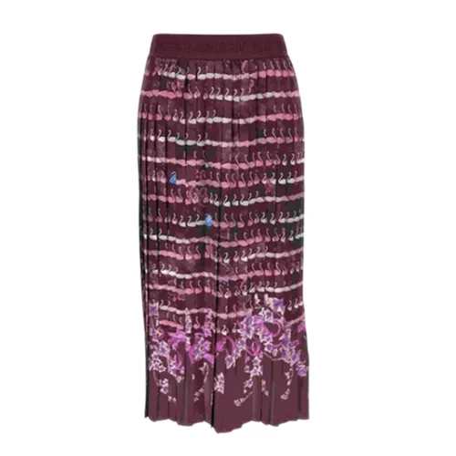 Chân Váy Nữ Versace Jeans Couture 77HAE8P5 NS534 Màu Đỏ Thẫm Size 40