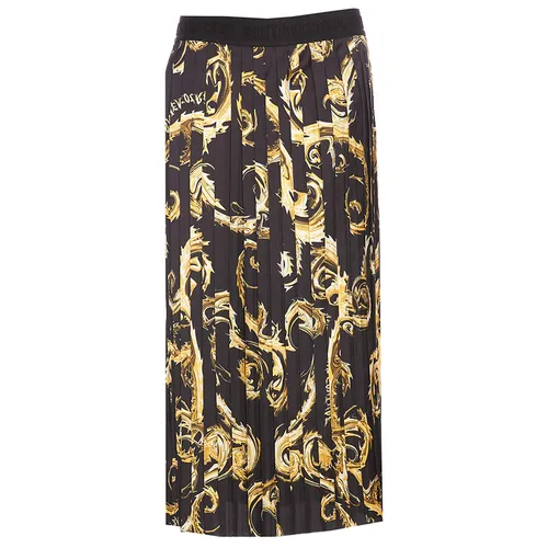 Chân Váy Nữ Versace Jeans Couture Chromo Print Couture Skirt 77HAE8A5 NS462 G89 Màu Đen Họa Tiết Size 42