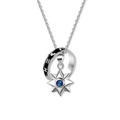 Dây Chuyền Nam Lili Jewelry Bạc Đính Đá CZ Hình Ngôi Sao Lấp Lánh Matheo LILI_131754 Màu Bạc - Trang sức - Vua Hàng Hiệu