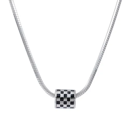 Dây Chuyền Nam Lili Jewelry Chuỗi Tròn Trơn Dakota LILI_095082 Màu Bạc