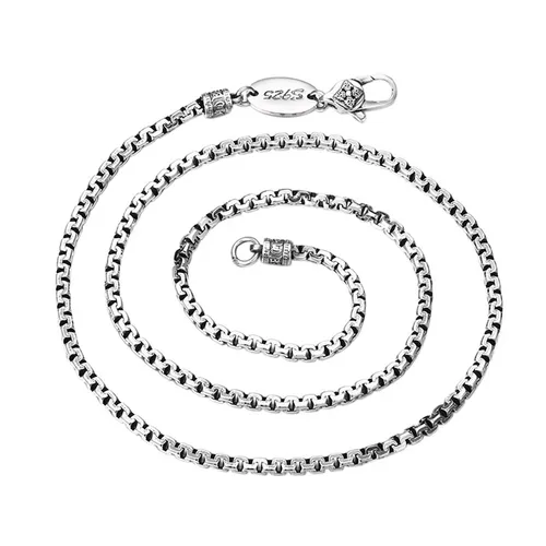Dây Chuyền Nam Lili Jewelry Chuỗi Vuông Tròn Cỡ Lớn Yael LILI_080747 Màu Bạc Size 65 - Trang sức - Vua Hàng Hiệu