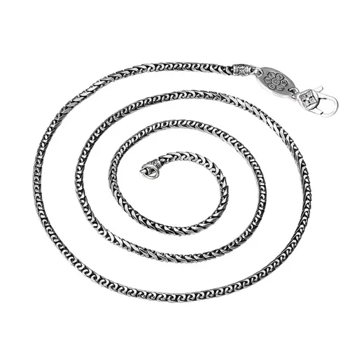 Dây Chuyền Nam Lili Jewelry Dạng Chuỗi Jakob LILI_080705 Màu Bạc Size 50