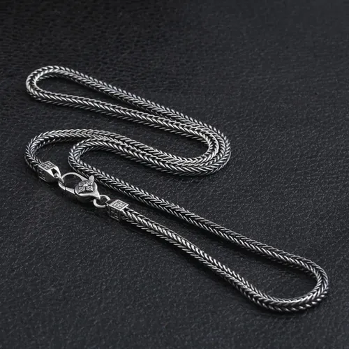 Dây Chuyền Nam Lili Jewelry Dây Bện Chặt Cỡ Lớn Shmuel LILI_080488 Màu Bạc Size 45