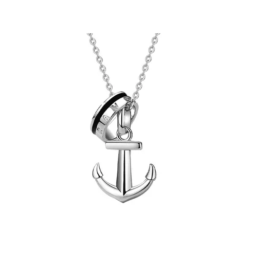 Lili Jewelry Bạc - Dây Chuyền Nam Lili Jewelry Hình Mỏ Neo Amoura LILI_106007 Màu Bạc - Vua Hàng Hiệu