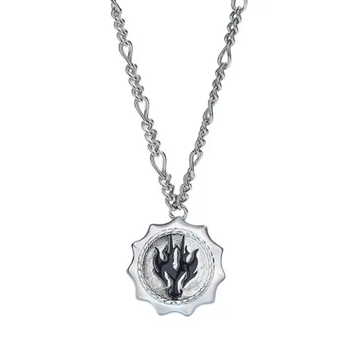 Dây Chuyền Nam Lili Jewelry Hình Rồng Đen Ashton LILI_106034 Màu Trắng