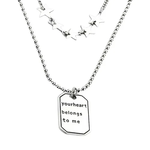 Dây Chuyền Nữ Lili Jewelry 2 Tầng Chuỗi Hạt Xoắn Hình Ngôi Sao 5 Cánh Nemo LILI_834311 Màu Bạc - Trang sức - Vua Hàng Hiệu