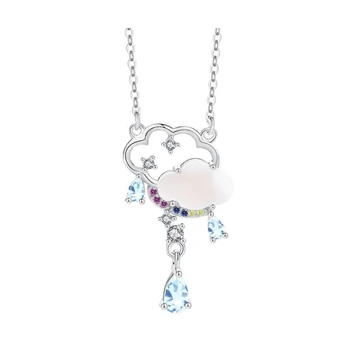 Dây Chuyền Nữ Lili Jewelry Bạc Đính Đá CZ Đám Mây Cổ Tích Miley LILI_105400 Màu Bac