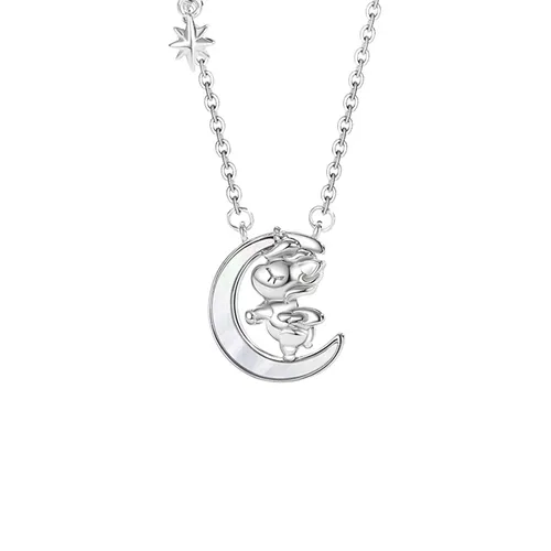 Dây Chuyền Nữ Lili Jewelry Bạc Đính Đá CZ Kỳ Lân Lấp Lánh Starry Unicorn LILI_125672 Màu Bạc