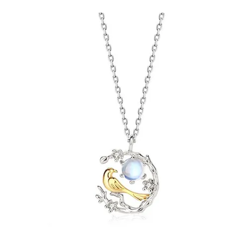 Dây Chuyền Nữ Lili Jewelry Bạc Đính Đá CZ Uyển LILI_053947 Màu Bạc Vàng