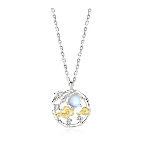 Dây Chuyền Nữ Lili Jewelry Bạc Đính Đá CZ Vân LILI_053947 Màu Bạc Vàng