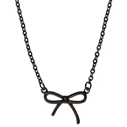 Trang sức Đen Dây chuyền - Dây Chuyền Nữ Lili Jewelry Choker Hình Nơ Đen Cute LILI_656717 Màu Đen - Vua Hàng Hiệu