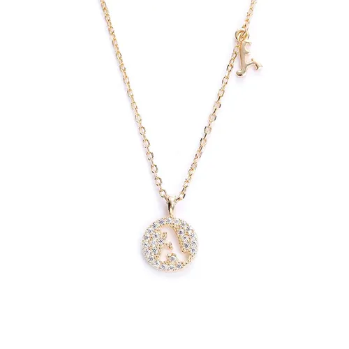 Dây Chuyền Nữ Lili Jewelry Chữ A LILI_928314 Màu Vàng