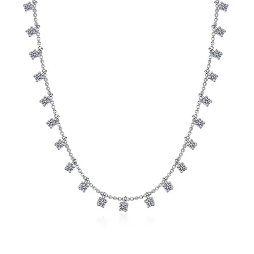 Dây Chuyền Nữ Lili Jewelry Chuỗi Đá Maisy LILI_099469 Màu Bạc