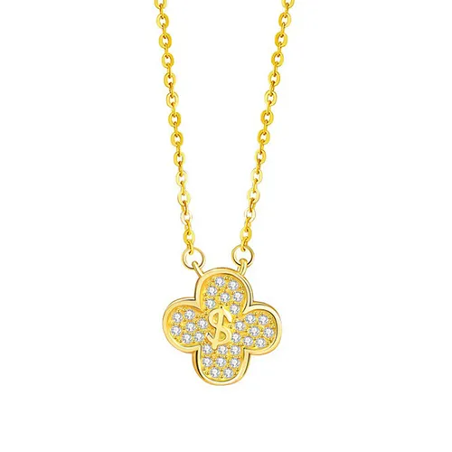 Dây Chuyền Nữ Lili Jewelry Cỏ 4 Lá Julia LILI_159613 Màu Vàng - Trang sức - Vua Hàng Hiệu