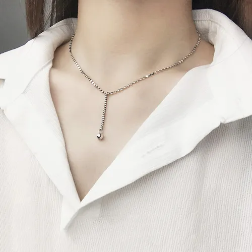 Dây Chuyền Nữ Lili Jewelry Dạng Chuỗi Hạt Tròn Treasure LILI_474997 Màu Bạc - Trang sức - Vua Hàng Hiệu