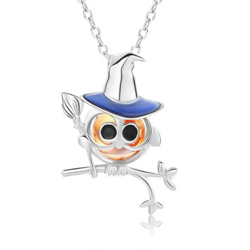 Trang sức - Dây Chuyền Nữ Lili Jewelry Dạng Lồng Đóng Mở Halloween Chứa Đá CZ LILI_636964 Màu Bạc (Phù Thuỷ Tròn) - Vua Hàng Hiệu