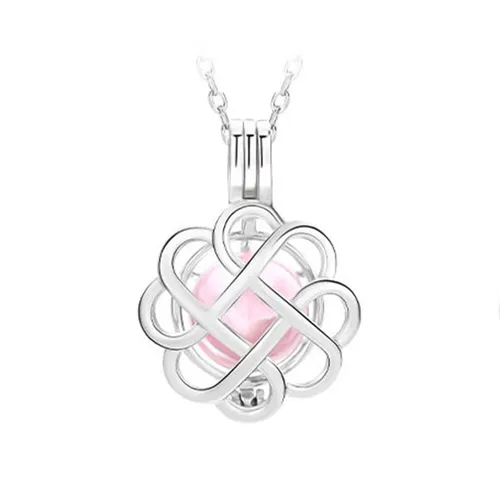 Trang sức - Dây Chuyền Nữ Lili Jewelry Dạng Lồng Đóng Mở Hình Đồ Vật Chứa Đá CZ LILI_564472 Màu Bạc (Hộp) - Vua Hàng Hiệu