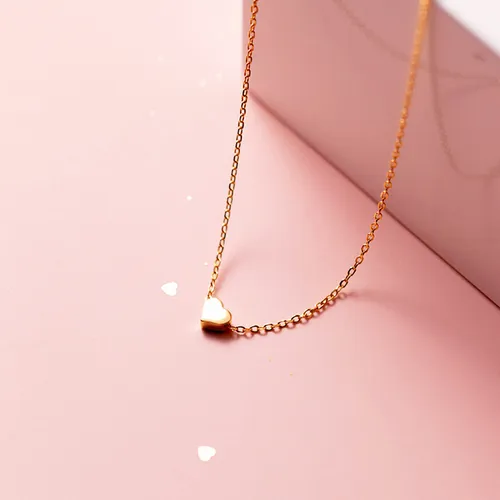 Dây Chuyền Nữ Lili Jewelry Dạng Mảnh Nhỏ Hình Trái Tim Elyse LILI_056504 Màu Vàng Gold