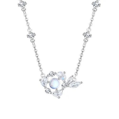 Dây Chuyền Nữ Lili Jewelry Đính Đá CZ Cá Xinh Đẹp Freya LILI_126056 Màu Bạc