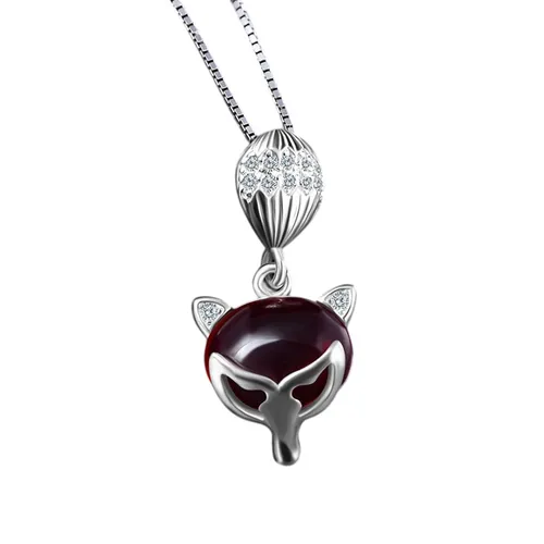 Trang sức - Dây Chuyền Nữ Lili Jewelry Đính Đá CZ Hồ Ly Phong Thủy LILI_658125 Màu Đỏ - Vua Hàng Hiệu