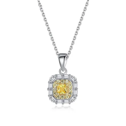 Dây Chuyền Nữ Lili Jewelry Đính Đá CZ Milena LILI_098173 Màu Vàng Bạc