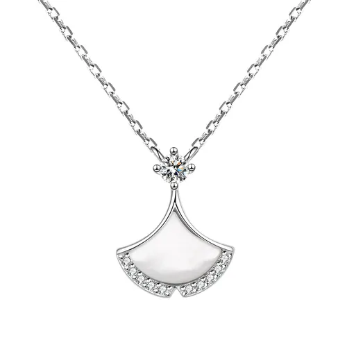 Trang sức - Dây Chuyền Nữ Lili Jewelry Đính Đá CZ Váy Cách Điệu LILI_156642 Màu Bạc - Vua Hàng Hiệu