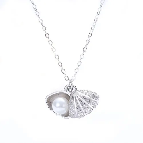 Dây Chuyền Nữ Lili Jewelry Đính Ngọc Trai Ten LILI_596512 Màu Bạc