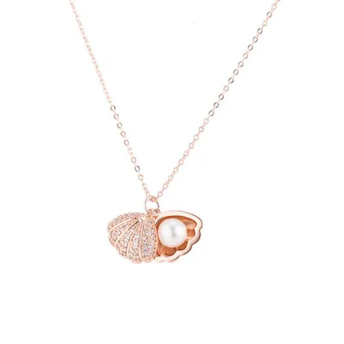 Trang sức - Dây Chuyền Nữ Lili Jewelry Đính Ngọc Trai Ten LILI_596512 Màu Vàng Hồng - Vua Hàng Hiệu