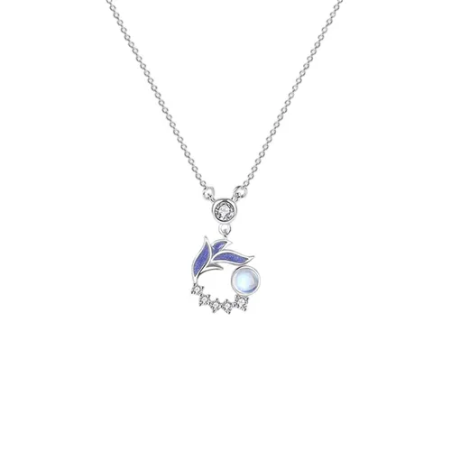 Dây Chuyền Nữ Lili Jewelry Đính Pha Lê Aurora Hình Cá Tiên Louisa LILI_327486 Màu Tím Bạc